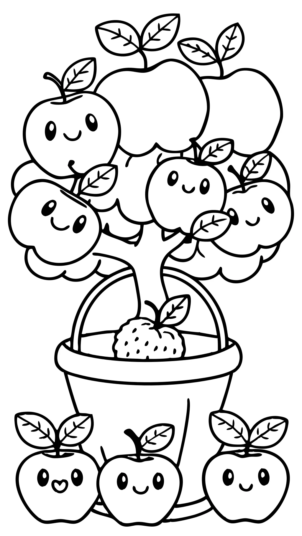 free coloring pages apples